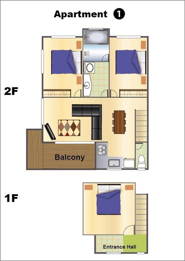 The Seasons Apartments هاكوبا المظهر الخارجي الصورة