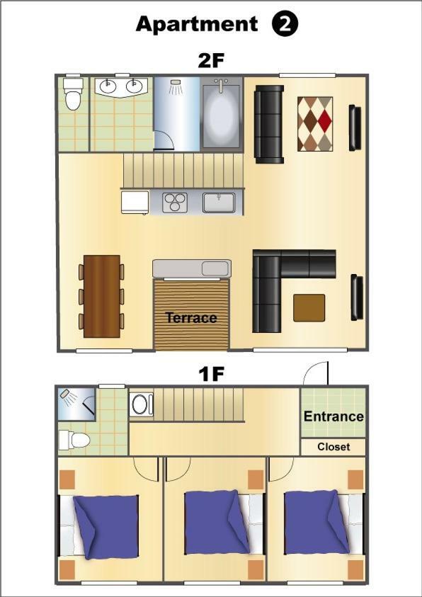 The Seasons Apartments هاكوبا المظهر الخارجي الصورة